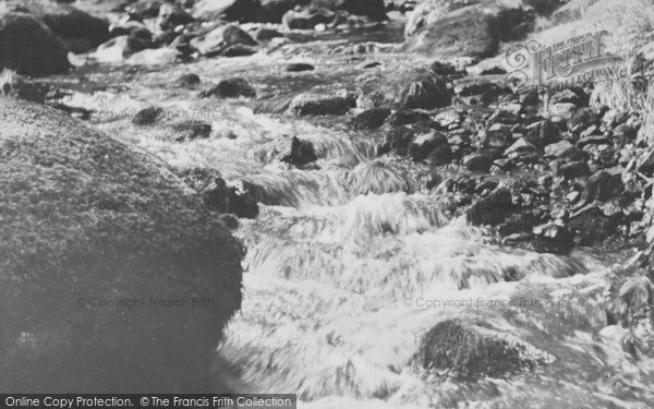Photo of Dartmoor, River Below Becky Falls c.1955