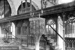 Church Interior, Screen And Pulpit 1896, Dartmouth
