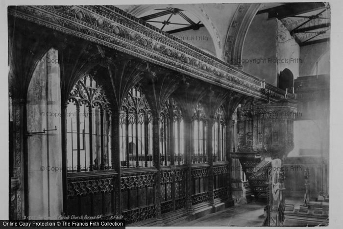 Photo of Dartmouth, Church Screen 1890