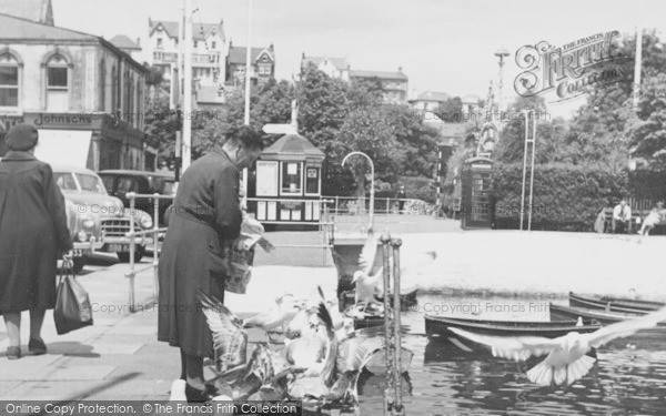Photo of Dartmouth, Feeding The Sea Gulls 1955