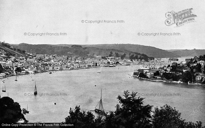 Photo of Dartmouth, General View Showing The Britannia Floating Naval College c.1895