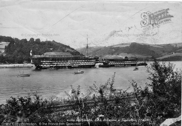 Photo of Dartmouth, HMS Britannia And Hindostan 1898