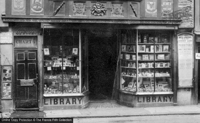 Photo of Dartmouth, Mr Cranford's Shopfront 1918