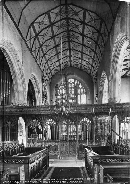 Photo of Dartmouth, Parish Church Interior 1896