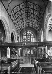 Parish Church Interior 1896, Dartmouth
