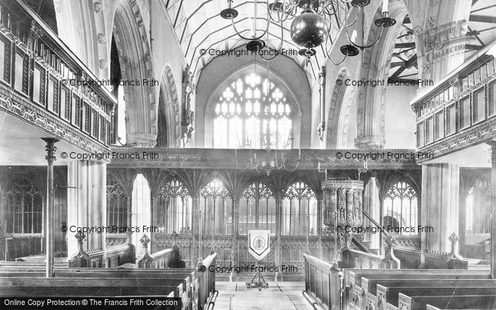 Photo of Dartmouth, Parish Church, Nave East 1890
