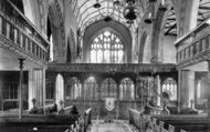 Parish Church, Nave East 1890, Dartmouth