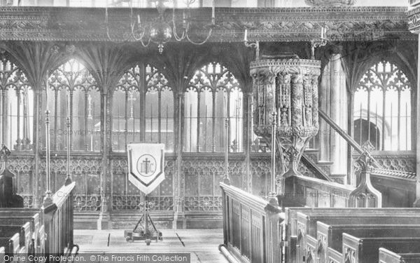 Photo of Dartmouth, Parish Church, Pulpit 1890