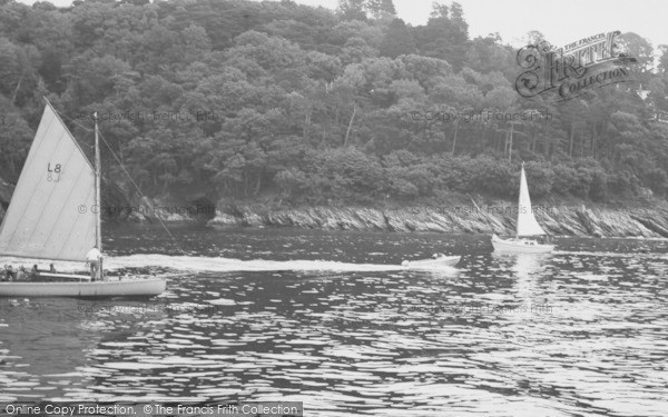 Photo of Dartmouth, Sailing On The River Dart 1967