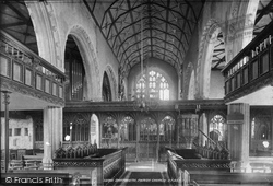 St Saviour's Church, Interior 1896, Dartmouth