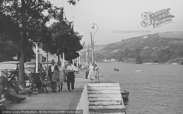 Photo of Dartmouth, The Riverside c.1950