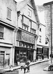 Tudor House In Higher Street c.1875, Dartmouth