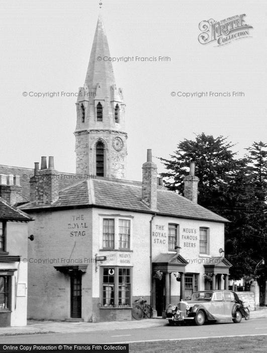 Photo of Datchet, The Royal Stag And Church c.1950