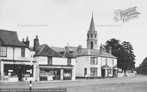 Photo of Datchet, The Royal Stag, Church And Shops c.1960