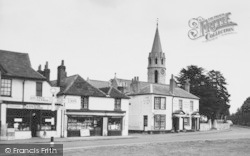 The Royal Stag, Church And Shops c.1960, Datchet