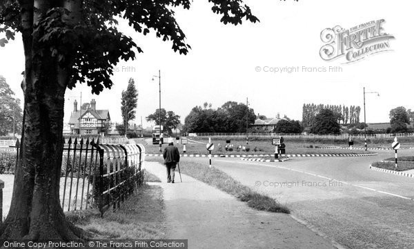Photo of Davenham, The Roundabout c.1955