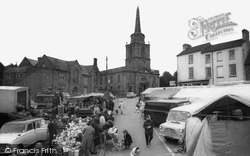 Holy Cross Church And Market Square c.1965, Daventry