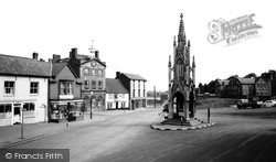 Market Square And The Burton Memorial c.1965, Daventry