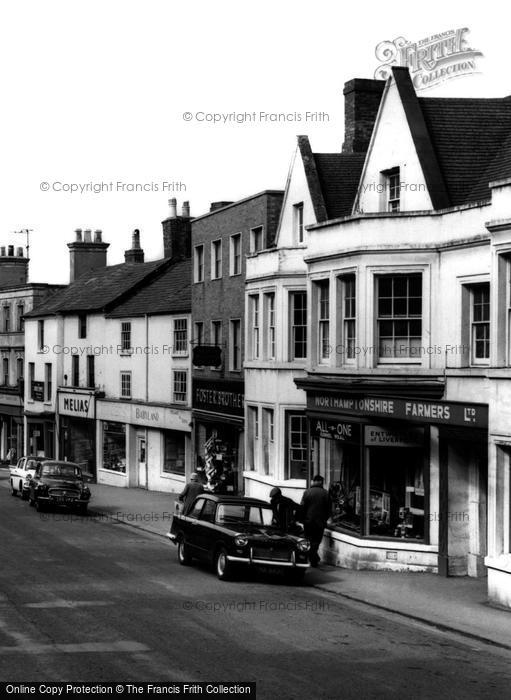 Photo of Daventry, Shops On High Street c.1965