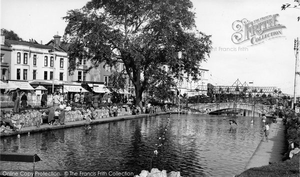 Photo of Dawlish, Children's Boating Pond c.1955