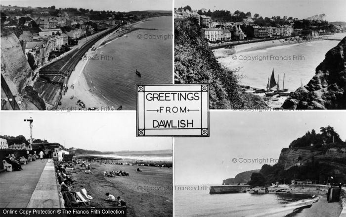 Photo of Dawlish, Composite c.1955