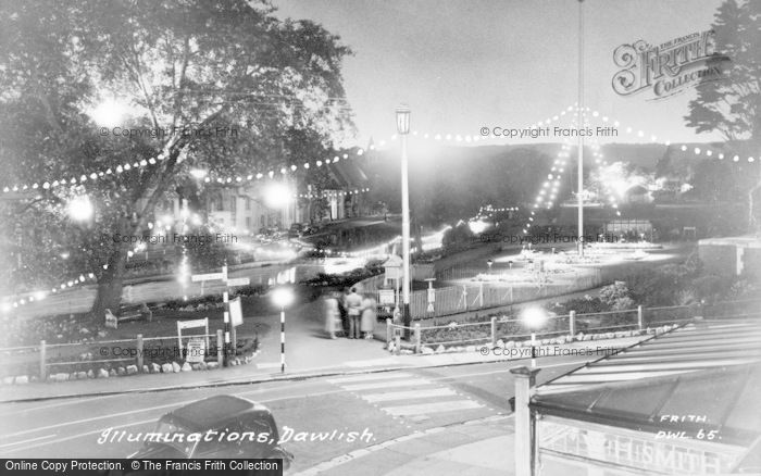 Photo of Dawlish, Illuminations c.1960