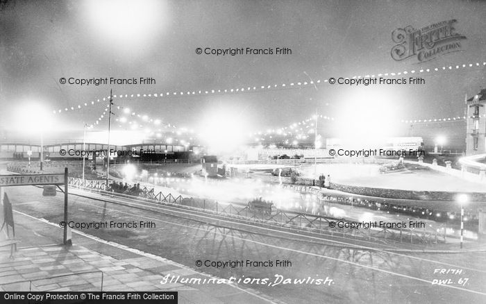Photo of Dawlish, Illuminations c.1960