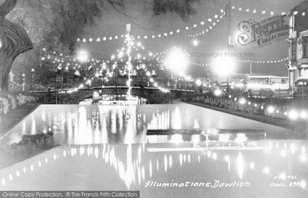 Photo of Dawlish, Illuminations c.1960