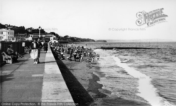 Photo of Dawlish, The Beach And Promenade c.1955
