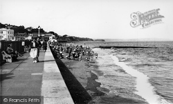The Beach And Promenade c.1955, Dawlish