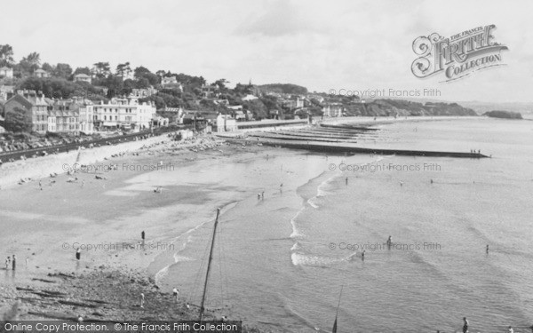 Photo of Dawlish, The Beach c.1955