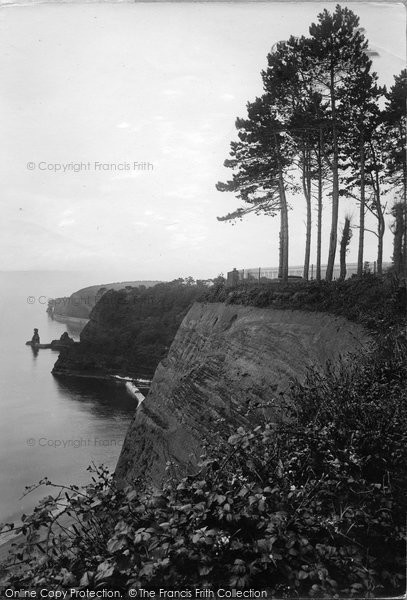 Photo of Dawlish, The Coast Showing Parson And Clerk Rocks 1922
