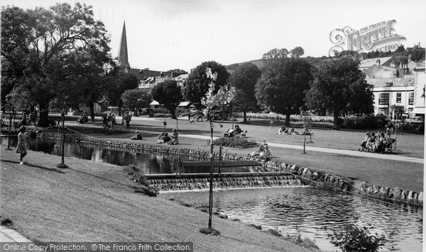 Photo of Dawlish, The Gardens c.1955
