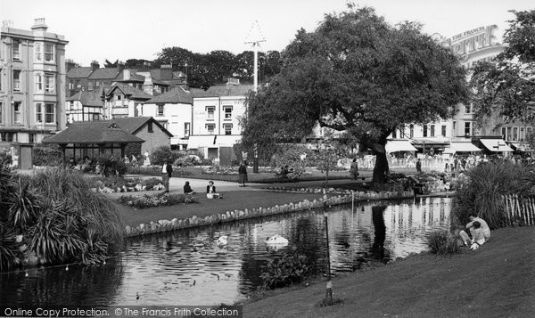 Photo of Dawlish, The Gardens c.1955