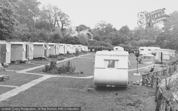 Photo of Dawlish Warren, Lee Cliff Caravan Park c.1955
