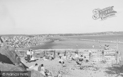 The Beach Looking Towards Exmouth c.1955, Dawlish Warren