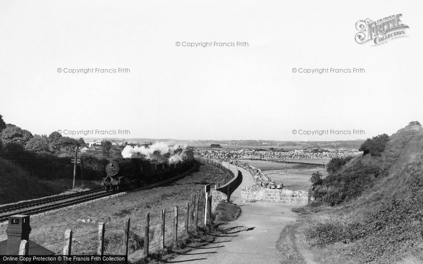 Dawlish Warren, the Railway c1955