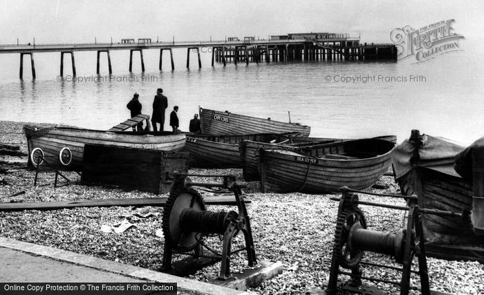 Photo of Deal, Boats And Mooring Reels c.1960