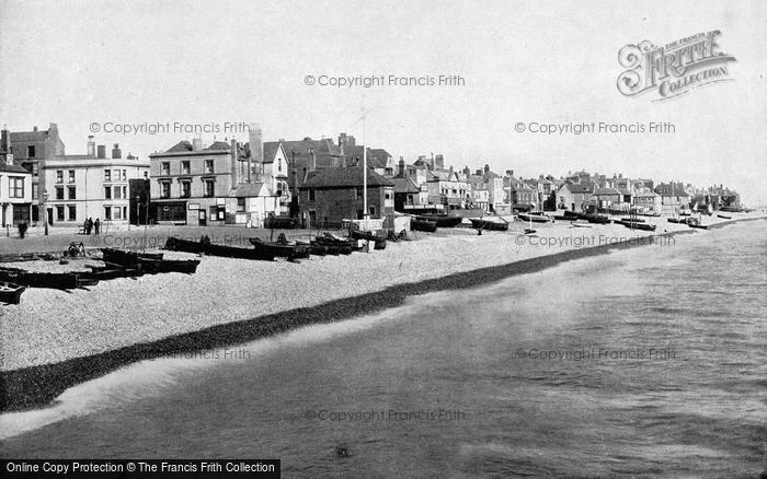 Photo of Deal, Looking Along The Beach c.1890