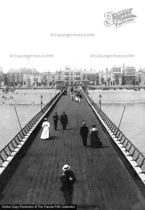 Photo of Deal, Promenading On The Pier 1899