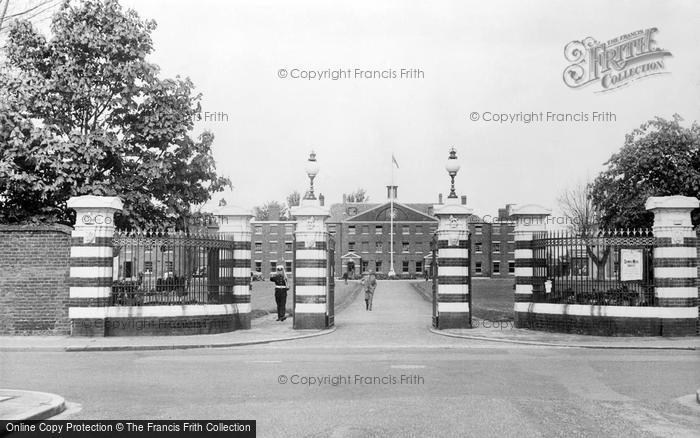 Photo of Deal, Royal Marines Depot, Jubilee Gates c.1960