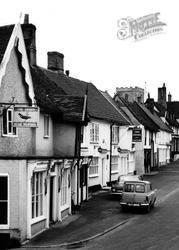 Deben Rush Weavers Shop, And The Angel Inn c.1965, Debenham