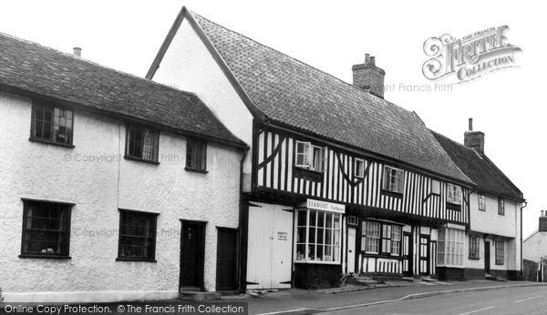 Photo of Debenham, Old Cottages c.1965