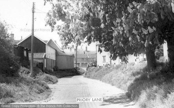 Photo of Debenham, Priory Lane c.1955