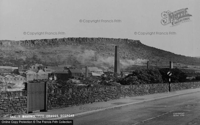 Photo of Deepcar, Wharncliffe Crags c.1955