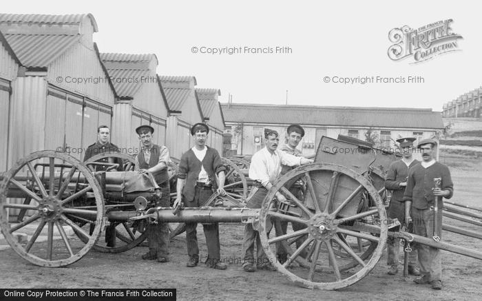 Photo of Deepcut, Deepcut Camp, Gunners At Work 1906