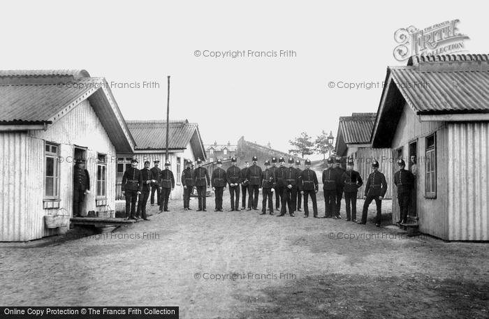 Photo of Deepcut, Deepcut Camp, Rfa Just Off Church Parade 1906
