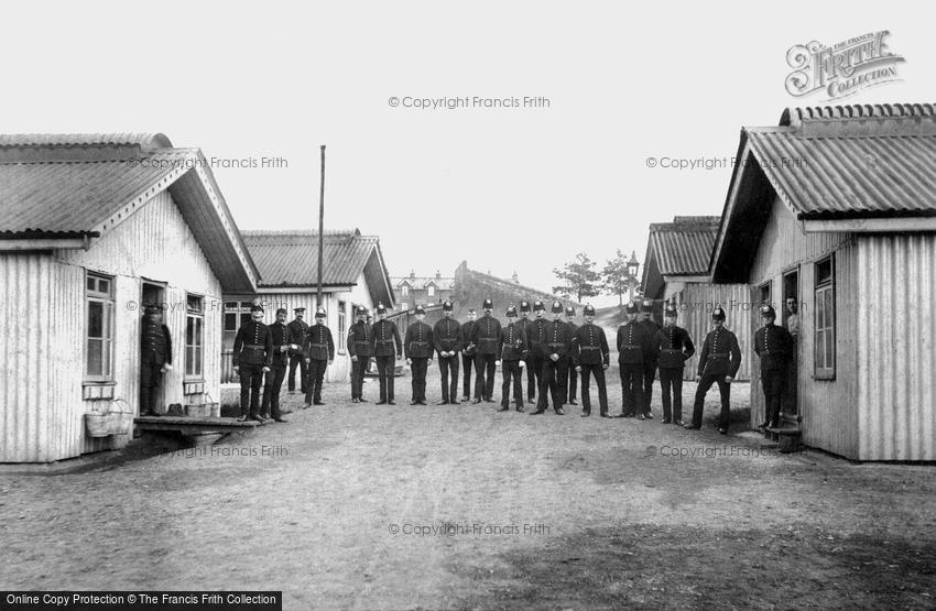 Deepcut, Deepcut Camp, RFA just off Church Parade 1906