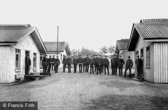 Deepcut, Deepcut Camp, RFA just off Church Parade 1906