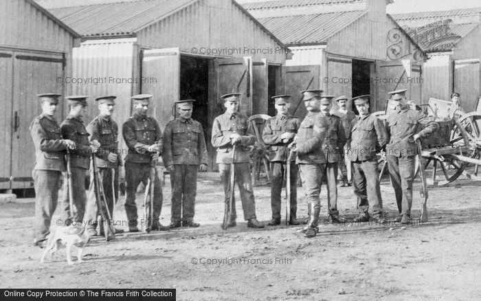 Photo of Deepcut, Deepcut Camp, Soldiers, Gun Park 1906